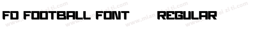 FD Football Font 12 Regular字体转换